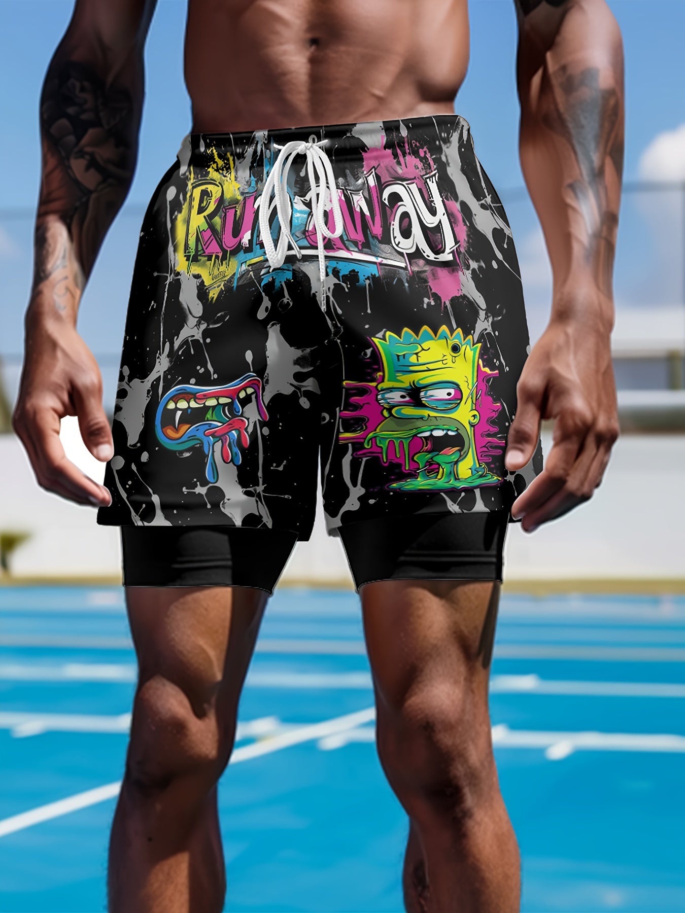 Digital Boys 2 in 1 Basketball Training Shorts - StreetWear